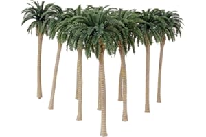 MAGIDEAL 10pcs Palme Da Cocco Verdi Modello 1/75 13cm