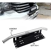 Her Araca Uyumlu Plaka Altlığı ve Koruma Demiri Sis Ayağı SUV 4X4 Off Road Led Montaj Braketi Plakalık Led Bağlantı Ayağı Kro