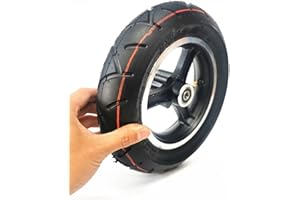 PEESHON Electric Scooter Tires 10 inch, 10x3.0 Scooter Wheel replacemen Tires, Pneumatic Tires with Hubs and Brake Discs, Tubed Non-Slip and Durable Rubber Tires.