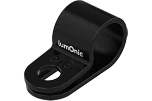 Lumonic Juego de sujetacables 100x P-Clip I 8mm Perfectamente adecuado para cables con un diámetro de 5/16" I También como: Pinza para cables, fijación de cables y abrazaderas para chasis