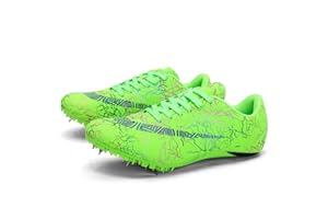 ZRSH Donna Uomo Scarpe di Atletica Leggera, 8 Chiodi Unisex Chiodate Scarpe Scarpe Traspiranti Junior Sprint Spikes Salto in Lungo Adult Children Concorso della Scarpa da Tennis