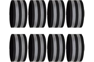 Donluhu Fahrrad Hosenklammer Schwarz, Fahrrad Hosenschutz und Reflektierende Bänder bei Nacht, Hosenband Fahrrad, Hosenclip Fahrrad, Reflektorband