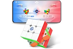 GAN 356 i Carry Cubo Mágico Magnético 3x3 Cubo Inteligente,Smart Speed Cube con 48 Imanes/Seguimiento 3D Inteligente/CubeStation App,Puzzle Rompecabezas Niños y Adultos
