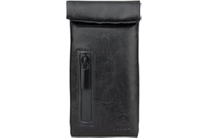 FIREDOG Sacs anti-odeurs, sac anti-odeurs doublé de carbone pour chien testé 7,6 x 15,2 cm, pochette de rangement de voyage (noir), noir, Voyage