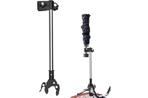 IGTOPS Soporte universal para paraguas y pantalla de bicicleta, acero inoxidable grueso, para bicicleta/silla de ruedas/cochecito/silla de pesca/carrito de golf