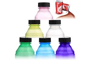 VOKMON Juego de 6 latas para bebidas, latas de refrescos, tapas de latas, latas de bebidas, cierre de lata, tapa protectora, reutilizable, polipropileno, lata, para latas de bebidas, exteriores, camping,