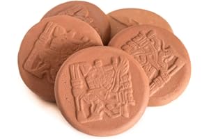 SIMARU Nawilżacz tytoniu – Humidrole Pouch Button – nawilżacz humidorowy – kamień terakoty – terakota, kamień nawilżający przeciwko wysychaniu tytoniu/tabaki – zawsze świeży tytoń (5 sztuk)