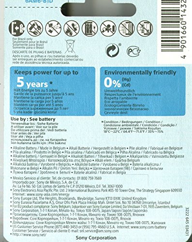Sony Stamina Plus 1,5 V Alkali – Batterien (Alkali, Prismatic, 9 V, Blau, Blister) - 2