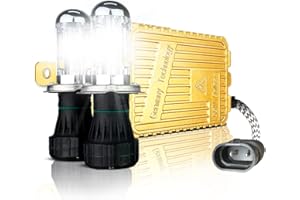 PG TECH LIGHTING PROGEAR TECH PERFORMANCE 55W H4 9003 Bi-Xenon 4300K Heavy Duty Fast Bright AC HID Conversion Kit for NON-CANBUS 12V Vehicles Headlights Fog-lights