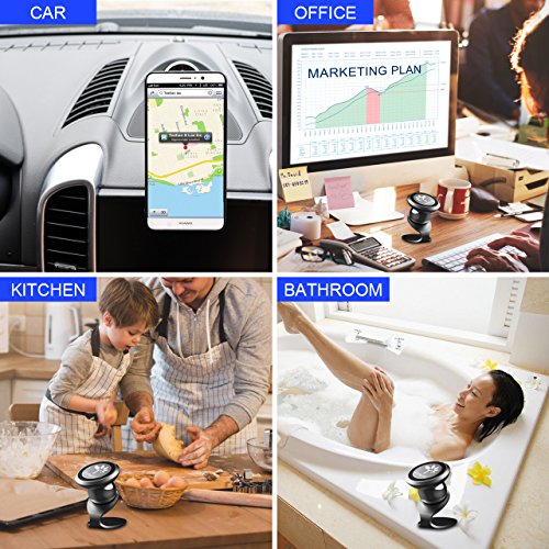 Supporto magnetico auto universale, 360Â Â° rotazione supporto da auto per cellulari, Einfagood riutilizzabile Traceless Strong Magic Sticky base supporto, per iPhone 8Â Plus/x Galaxy S8Â e piÃ¹