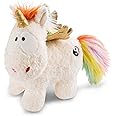 NICI 47377 Rainbow Cuddly Yang 22 cm – Mystical Creature Toys for Girls, Boys, Babies & Stuffed Animal Lovers, Fluffy Plush Unicorns to Cuddle & Play with, White/Colourful
