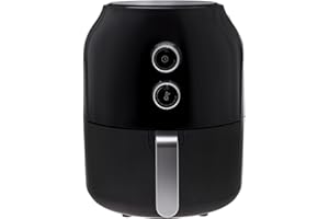 Karaca Multifry frytkownica, czarna, 3,5 l – zdrowe i chrupiące smażenie bez oleju, wszechstronne metody gotowania łącznie z podgrzewaniem i pieczeniem, cyrkulacja gorącego powietrza 360 stopni dla