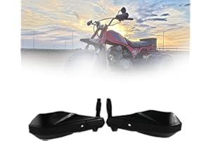 JFG RACING Motorrad Handschutz,Handschutz Lenker Handprotektoren Universal für 22 mm 28 mm Lenker Pit Bike Dirt Bike Enduro Quad-Schwarz