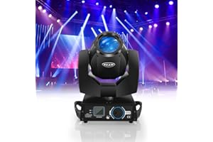 PROPULSION LIFE 7R 230W LED Moving Head, Stage Light 17 Gobos 14 Colours 8 Prisms Disco Party Light 16H Beam Spotlights DMX 512 with Sound Activated for Wedding Christmas DJ Club Stage