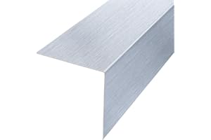 SCHLÖGEL Einlaufblech Winkel Titan Zink Blech Zinkblech 0,7mm Winkelmass wählbar, Länge 1000mm, 1500mm oder 2000mm (Winkel Titanzink 0,7mm 1000mm lang, 80/80 mm)