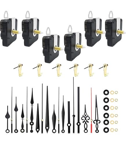 Kit 10 Aiguilles D'horloge PATIKIL En Aluminium - Pour Mécanisme, Heures/minutes/secondes | DIY Réparation Horloge