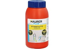 PAPILLON Desatascador Granular Profesional 1 Kg. Desatascador De Tuberías, Eliminador De Atascos, Limpiador De Tuberías