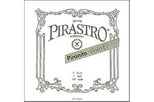 Pirastro Piranito - Set di corde per violino 4/4, corde in acciaio, estremità sferica, accessorio di ricambio ideale per studenti e musicisti di violino