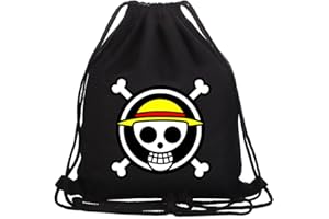 Roffatide Anime One Piece Drawsting Sac Imprimé Sports Sackpack Toile Drawsting Sac À Dos String Sac