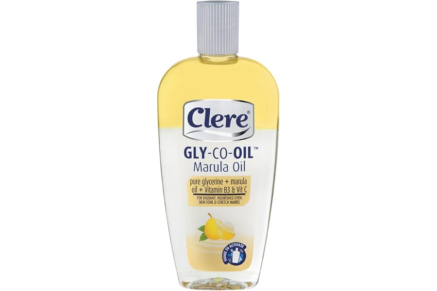 Clere - Gly-Co-Oil Marula, Pure Glycerine & Marula Oil, For Even Skin Tone & Stretch Marks, 100ml