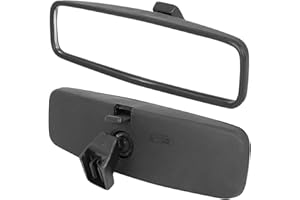 RUNQIN OUTDOOR Specchio Interno Auto 814842, Alloggiamento in ABS Ispessito, Specchietto Retrovisore Panoramico Sostitutivo per Guida Accompagnata per Peugeot 107/206/106, Toyota Aygo, Citroën C1, Clio 1/3