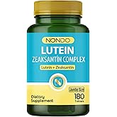 Nondo Lutein Zeaksantin Complex 180 Tablet Jumbo Size (C Vitamini, &Ccedil;inko, Selenyum, Astaksantin)