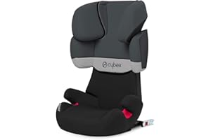 CYBEX Silver Solution X-Fix Kindersitz, geeignet für Autos mit oder ohne Isofix, Gruppen 2/3 (15-36 kg), von 3 Jahren bis ca. 12 Jahren, Gray Rabbit — Dunkelgrau
