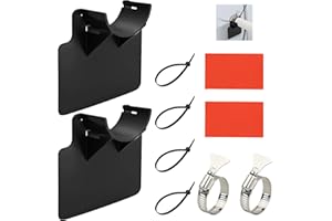 Shinybox Uchwyt do węża basenowego, ochrona przed zagięciem, 2 sztuki, 38 mm, uchwyt na rurę basenową, akcesoria do basenu, uchwyt na wąż z tworzywa sztucznego, zabezpieczenie przed zagięciem, uchwyt rurowy do basenu (czarny)