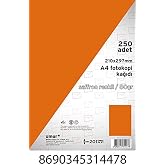 Umur A4 Renkli Fotokopi Kağıdı, Saffron, 250 Yaprak