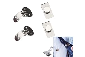 Nihexo Abrazadera magnética invisible, clip de corbata magnético, clips magnéticos invisibles para hombres, pin de solapa magnético de acero inoxidable