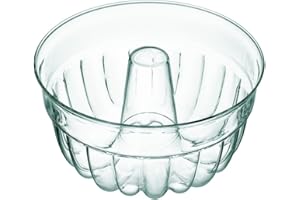 SIMAX Riess Kelomat Gugelhupfform Borosilikatglas in der Farbe Transparent, Maße: 21cm x 21cm x 10,2cm, 3719-115