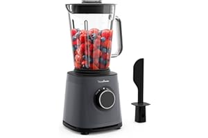 Moulinex PerfectMix Essential, batidora de alta velocidad, 1200 W, tecnología de cuchillas Powelix, fácil de limpiar, LM771BF0