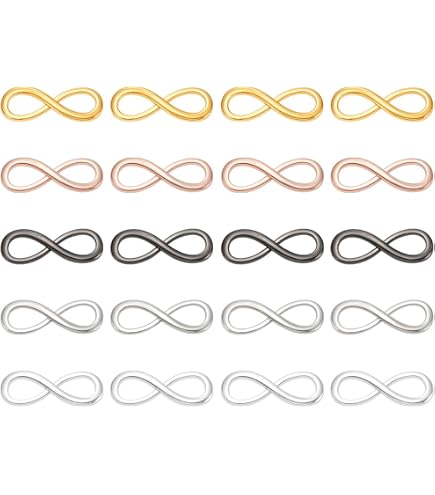 32 Anneaux De Liaison Coeur Acier Inoxydable - Or/Argent - DIY Bijoux - Connecteurs Maillons