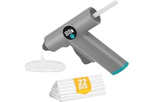 NASTOPEE Glue Gun, Hot Glue Gun for Crafting Cordless Mini Glue Gun with 22 Melt Glue Sticks Built-in 2500 mAh Lithium-ion for Art Crafts Gift Decorations Home Repairs