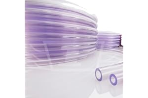 CLEAR PVC TUBE 12.5mm Internal Diameter, 1/2", PVC TUBE CLEAR PLASTIC HOSE PIPE, IDEAL FOR HOME BREWING SYPHONING BEER & WINE FOOD GRADE, FISH POND CAR AQUARIUM AIR PUMP - BRITISH MADE - FREE UK DELIVERY (1)