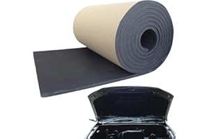 CAMPSIE Isolamento Acustico Per Auto - Tappetino Fonoassorbente | Tappetino Fonoassorbente Per Auto | Tappetino Isolante Scudo Termico | Tappetino Acustico Smorzamento Acustico | Termico Per Cofano Motore