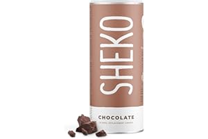 ‎SHEKO Protein Pulver Schoko | SHEKO Eiweißpulver Muskelaufbau | 25 Portionen Protein Shake Schoko | Idealer Mahlzeitersatz Shake glutenfrei