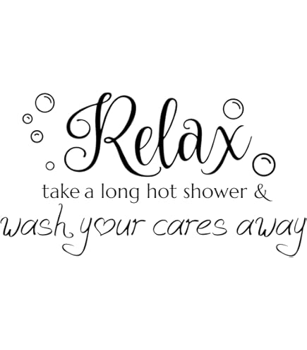 Wandtattoo 'Time To Relax' - Entspannungs-Deko Für Bad & Wohnzimmer