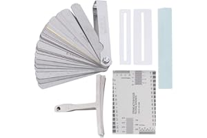 CERLINGWEE Controlla l'altezza delle corde Chitarra Radius Gauge Levigatrice per chitarra in acciaio inossidabile per basso elettrico