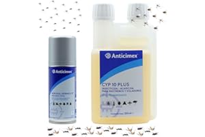 Anticimex | Pack CIPERGEN y GERMIOL | Insecticida Profesional Interior y Exterior | Concentrado con Cipermetrina y Bomba Descarga Total | Elimina Mosquitos, Cucarachas, Chinches y Más