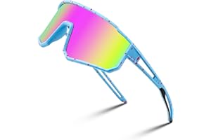 FEISEDY Occhiali da Sole Sportivi Polarizzati per Ragazzi Bambini Bicicletta Occhiali da Baseball per Ragazze Età 6-15, con Protezione UV400, Montatura TR90 B4163