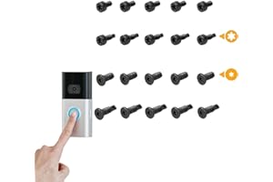 DAJING Pack of 20,Spare Screws for Ring Doorbell,it Screw Replacement Set, Compatible with Ring Doorbell 2nd Generation, ring doorbell screws.