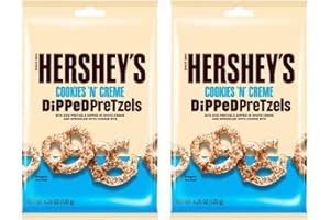 HAMPERLY GIFTS Pretzel Bundle Consisting of Hershey's Cookies 'N' Creme Chocolate Dipped Pretzels 120g (2 Pack)