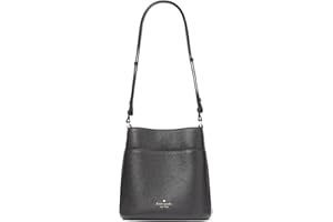 Kate Spade New York Damska mała torebka typu bucket bag Leila ze skóry żwirowej