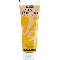 Pébéo Studio Acrylics – Künstler-Acrylfarbe In Gold (100 Ml), Pigmentstark & Vielseitig Für Leinwand, Holz, Metall