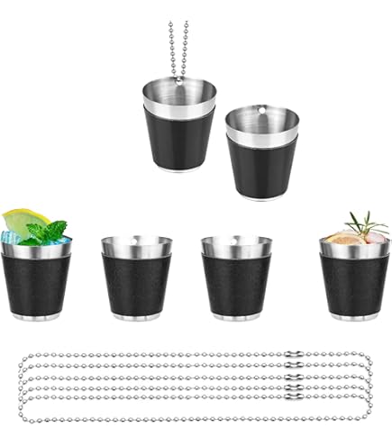 6er Set Schnapsgläser Zum Umhängen - Wiederverwendbare Partygläser Für Feiern