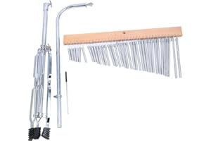 BNINETEENTEAM 36-Tone Bar Chimes Music Bell Single Row Wind Chime Musical Percussion Instrument with Tripod Stand and Strick Percussion Musical Instrument