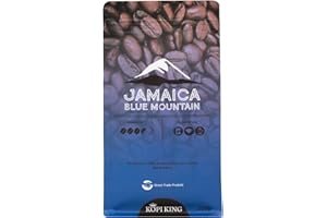 Kopi King Jamaica Blue Mountain kawa 100% Arabica z Jamajki, kawa rzadka, Direct Trade (250 g, cała ziarna)