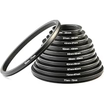 Bague Adaptateur 77mm Vers 72mm - 100% Métal Aluminium - Compatible Toutes Marques D'objectifs