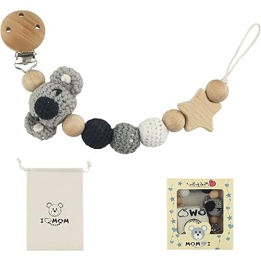 Clip Attache-sucette Et Jouets Pour Bébé - Sangle En Coton Avec Pince - Anti-perte Tétine, Anneau De Dentition